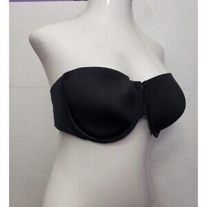 Spanx By Sara Blakely Bra Cha Cha Strapless Black Underwire- 38C